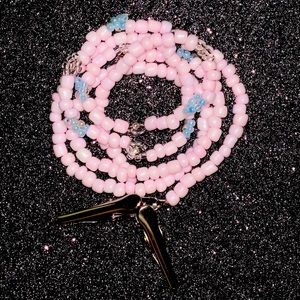 Beaded Facemask, Glasses, or Badge Clips